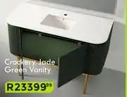 K Carrim Crockery Jade Green Vanity offer