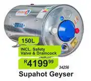 K Carrim Supahot 150L Geyser 34256 Incl.Safety Valve & Draincock offer