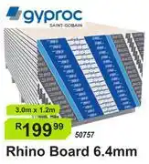 K Carrim Gyproc Rhino Board 6.4mm 3.0m x 1.2m 50757 offer