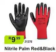 K Carrim Nitrile Palm Red & Black 31376 offer