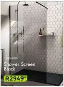 K Carrim Shower Screen (Black) 1200 x 1200 offer