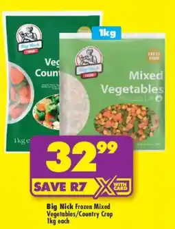 Shoprite Big Nick Frozen Mixed Vegetables/Country Crop offer