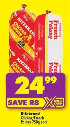 Ritebrand Chicken/French Polony