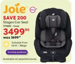 BabiesRUs Joie Stages Car Seat offer