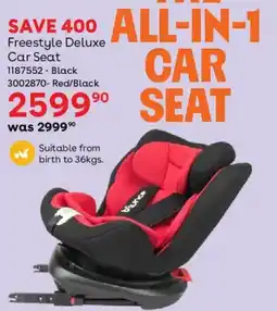 BabiesRUs Freestyle Deluxe Car Seat offer