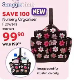BabiesRUs Snuggletime Nursery Organiser Flowers offer
