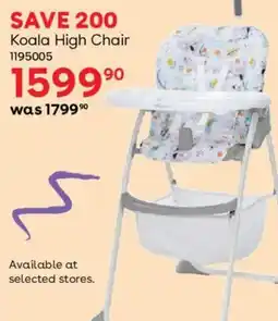 BabiesRUs Koala High Chair offer