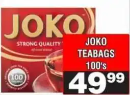 Advance Cash n Carry JOKO TEABAGS offer