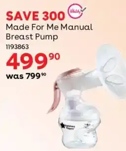 BabiesRUs Made For Me Manual Breast Pump offer