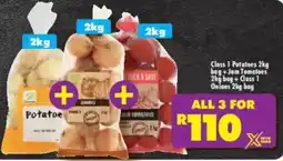 Shoprite Class 1 Potatoes + Class 1 Onions + Class 1 Tomatoes offer