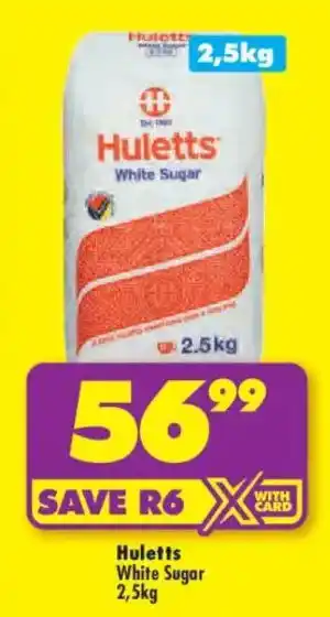 Shoprite Hulett's White Sugar offer