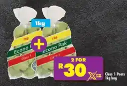Shoprite Econo Pak Class 1 Pears offer