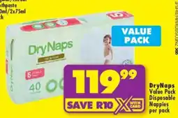 Shoprite DryNaps Disposable Nappies offer