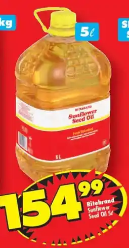 Shoprite Ritebrand Sunflower Seed Oil offer