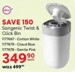 BabiesRUs Sangenic Twist & Click Bin offer