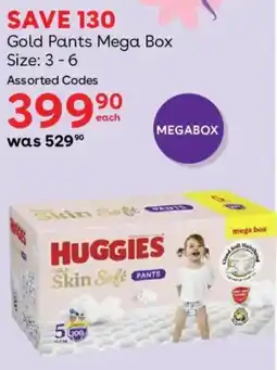 BabiesRUs Huggies Gold Skin Soft Pants Assorted offer