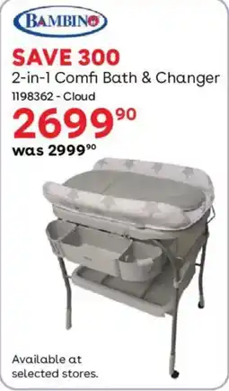 BabiesRUs Bambino 2-in-1 Comfi Bath & Changer offer
