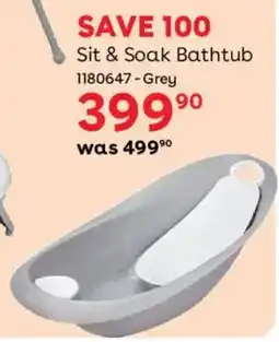 BabiesRUs Sit & Soak Bathtub offer
