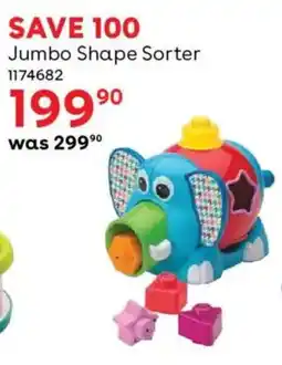 BabiesRUs Jumbo Shape Sorter offer