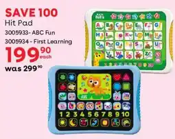 BabiesRUs Hit Pad offer