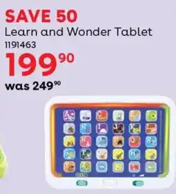 BabiesRUs Learn and Wonder Tablet offer