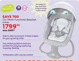 BabiesRUs Mastela 3 In 1 Multi-Functional Bassinet offer