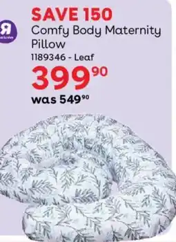 BabiesRUs Comfy Body Maternity Pillow offer
