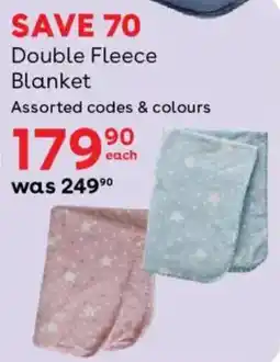 BabiesRUs Double Fleece Blanket Assorted offer