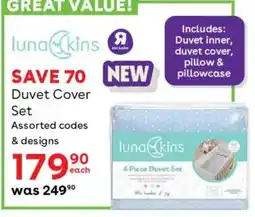 BabiesRUs luna skins Duvet Cover Set Assorted offer