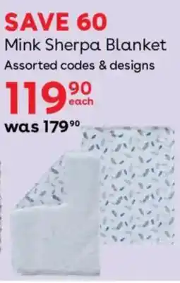 BabiesRUs Mink Sherpa Blanket Assorted offer