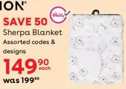 BabiesRUs ION Sherpa Blanket Assorted offer