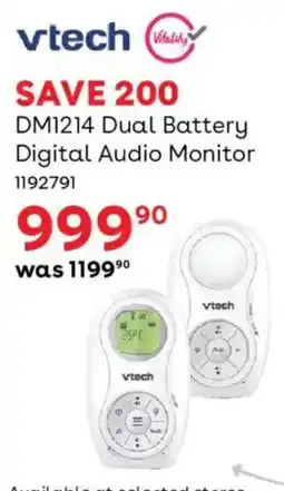 BabiesRUs Vtech DM1214 Dual Battery Digital Audio Monitor offer