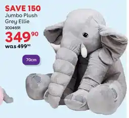 BabiesRUs Jumbo Plush Grey Ellie offer