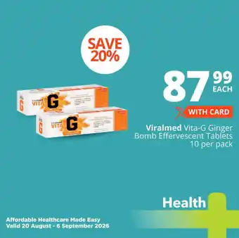 Viralmed Vita-G Ginger Bomb Effervescent Tablets