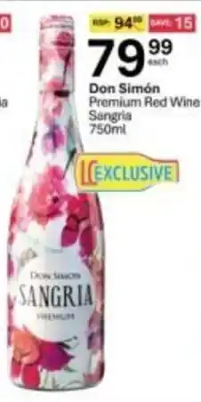 Liquor City Don Simón Sangria Premium offer