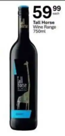 Liquor City Tall Horse Wine Range offer