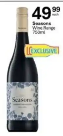 Liquor City Seasons Wine Range offer