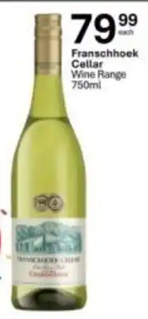 Liquor City Franschhoek Cellar Chardonnay offer