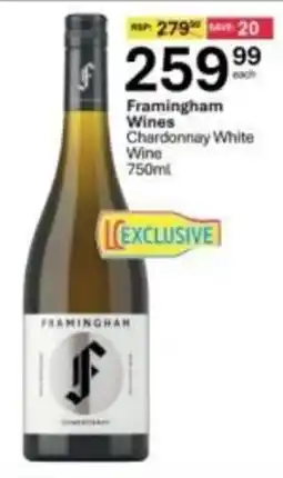 Liquor City Framingham Wines Chardonnay White Wine offer