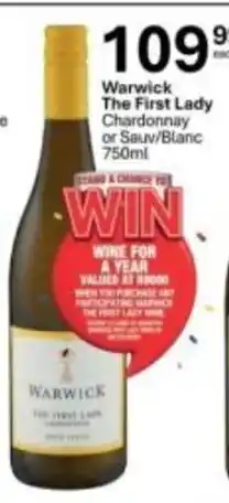 Liquor City Warwick The First Lady Chardonnay offer