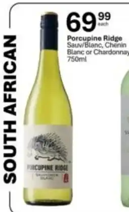 Liquor City Porcupine Ridge Sauvignon Blanc offer