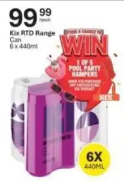 Liquor City Kix RTD Range Can offer