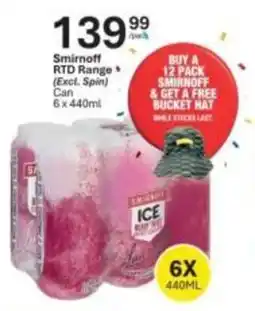 Liquor City Smirnoff RTD Range offer