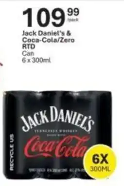 Liquor City Jack Daniel's & Coca-Cola/Zero RTD offer