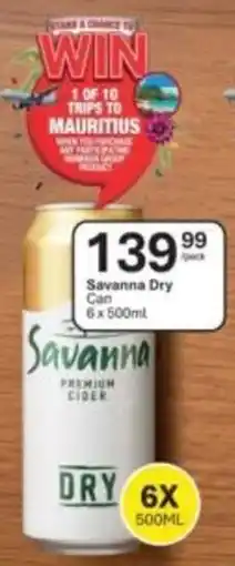 Liquor City Savanna Dry offer
