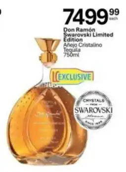 Liquor City Don Ramón Swarovski Limited Edition Añejo Cristalino Tequila offer