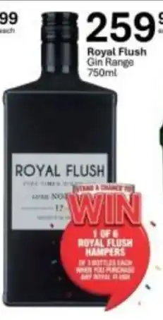 Liquor City Royal Flush Gin Range offer