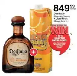 Liquor City Don Julio Tequila Reposado + Liqui Fruit Orange Juice offer