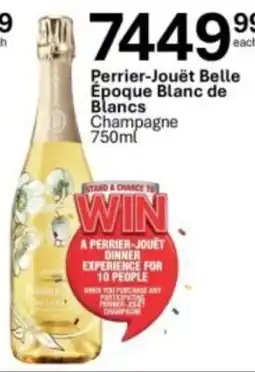 Liquor City Perrier-Jouët Belle Époque Blanc de Blancs Champagne offer