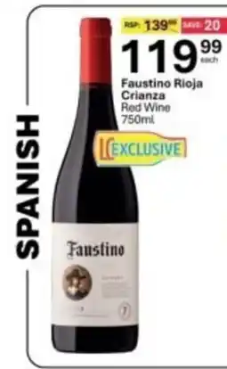 Liquor City Faustino Rioja Crianza Red Wine offer
